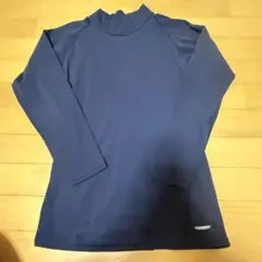 POWERLITE WARM ネイビー 長袖アンダーシャツ　Oサイズ