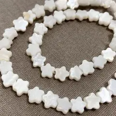 cR035/SALE！シェル◇お花形1連