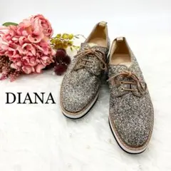【訳あり美品✨】DIANA シルバー スニーカー 厚底 23
