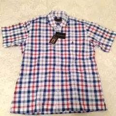 【新品】キンロック・アンダーソン　メンズ　半袖シャツ　Mサイズ　チェック　綿