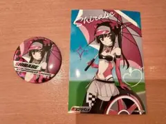 月読調　缶バッジ＆ブロマイド　SYMPHOGEAR RACING ver.