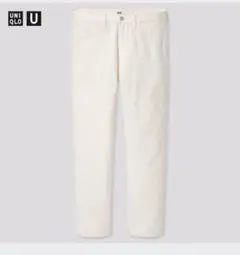 ユニクロ　ユー　スリムフィットストレートジーンズ　UNIQLO U ホワイト