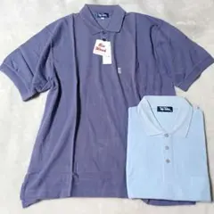 Top John 半袖ポロシャツ　3L ２枚セット　 パープル　サックス