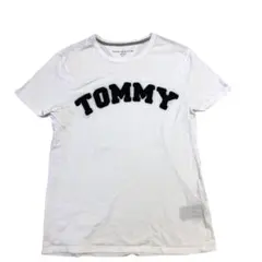 トミー Tシャツ ロゴ 白 スポーツ ブランド キャンプ カジュアル
