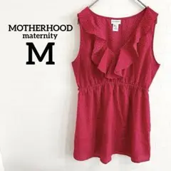 MOTHERHOOD【M】ピンクドット ノースリーブトップス マタニティ