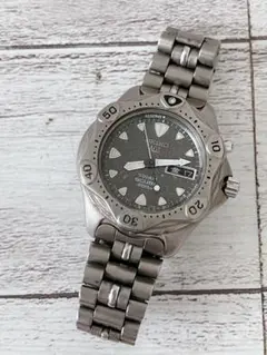 SEIKO AGS キネティック スキューバ チタン ダイバーズウォッチ 生産終了品✨SEIKO 腕時計 ダイバーズウォッチ キネティック