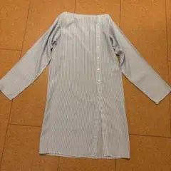 新品同様　ギャルリーヴィー　シャツワンピース　コットン　ボートネック