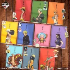 一番くじ ワンピース 試練のその先へ『クリアファイル＆ステッカーセット』全種