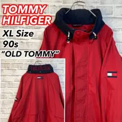 希少ロゴワッペン【TOMMY HILFIGER】90s ナイロンジャケット 刺繍