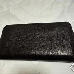 COACH ブラックレザー 長財布