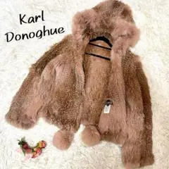 美品 レア☆ Karl Donoghue 毛皮 fox fur コート ピンク