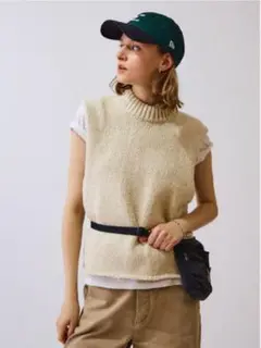 ★専用★THE SHINZONE コットンスラブニットベスト THE SHINZONE（ザ シンゾーン）の「COTTON SLUB KNIT / SHINZONE