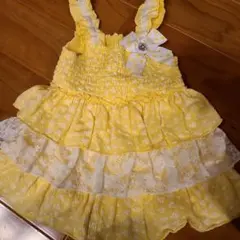 海外 グアム購入　黄色 ワンピ 80 90サイズ
