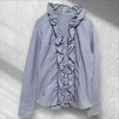 エムエフエディトリアル＊フリル長袖ブラウス 春爽やか通勤
