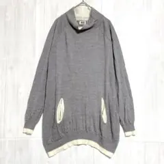 JIZZO ハイネックニットチュニック　グレー　40 / L
