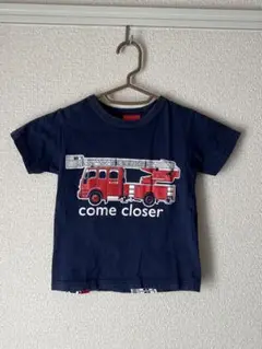 OJICO 消防車とキリン Tシャツ 100cm