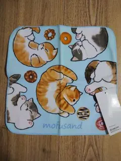 【新品未使用】mofusand ドーナツにゃん ミニタオル 25×25cm