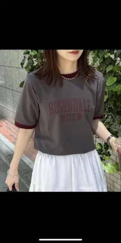 Discoat 【ユニセックス】アソートロゴプリントリンガーTシャツ