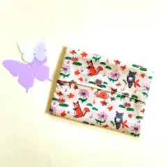 ハンドメイド　ポケットティッシュケース　リバティプリント：オスカー