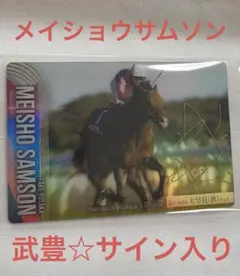 【新品☆未開封】メイショウサムソン☆武豊 サイン入り