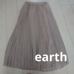 earth プリーツシフォンスカート