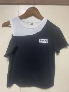 SHEIN Sunny Tシャツ 11-12Y 黒/白