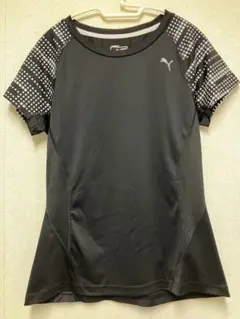 PUMA ブラック レディースランニング用半袖Tシャツ Sサイズ