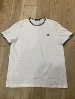 FRED PERRY フレッドペリー　ホワイト Tシャツ XL 半袖Tシャツ