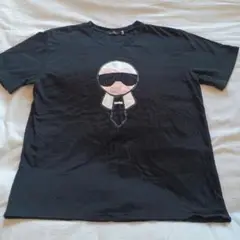 【SANFIELD 】ブラック 　Tシャツ　 XL キャラクターイラスト