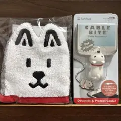 SoftBank お父さん　iPhoneケーブルアクセサリー ふきふきクリーナー