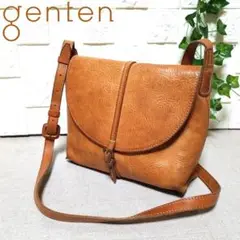 【美品】genten ゲンテン トスカ ショルダーバッグ レザー 斜め掛け