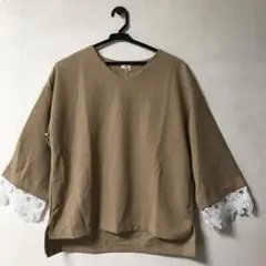 新品タグ付き トップス 七分袖レース お値下げ