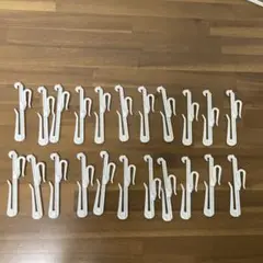 カーテンフック 22個セット ホワイト