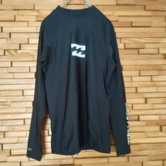 BILLABONG ビラボン ロゴ入り 長袖 ラッシュガード Lサイズ 黒