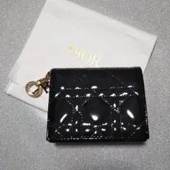 新品★ディオール Dior★レザー ウォレット 二つ折り ロゴ財布 コイン入れ
