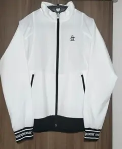 Munsingwear マンシングウェア　ホワイト ジップアップアウター　長袖