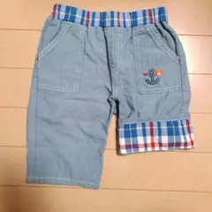 ミキハウス デニム調半ズボン 100