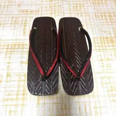 鎌倉彫下駄美品