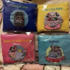 東京ディズニーリゾート限定　カプセルトイエコバッグ　4色セット 新品