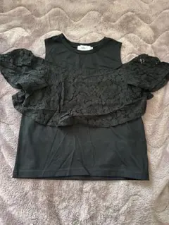 AZUL by MOUSSY ブラック トップス Sサイズ