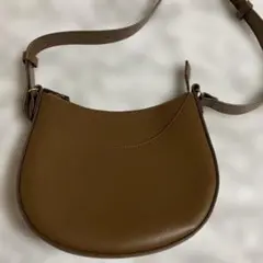 UNIQLO レザータッチワンハンドルショルダーバッグ　ブラウン