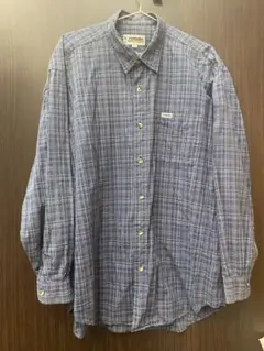 renoma シャツ　ブルー　ヴィンテージLL