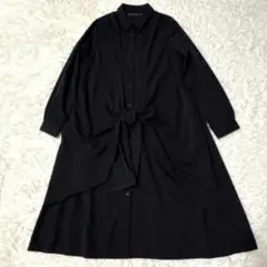 ✨美品✨kohaku コハク ロングシャツワンピース ブラック Free