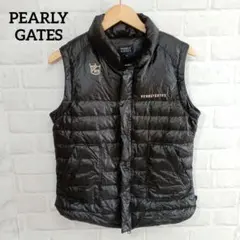 訳あり PEARLY GATES パーリーゲイツ ロゴプリント ダウンベスト 2