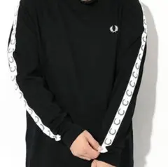 FRED PERRY ブラック 長袖カットソー S