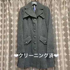 【SALE】バーバリーブルーレーベル プリーツコート 36 クリーニング済★