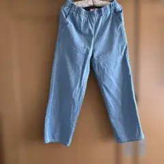 ライトブルーの綿100%パンツ Sサイズ