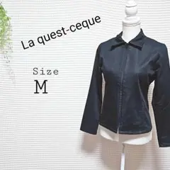 La quest-ceque ネイビー ジップアップ ジャケット Mサイズ