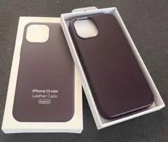 新品未開封の純正 iPhone 13 mini Leather Case