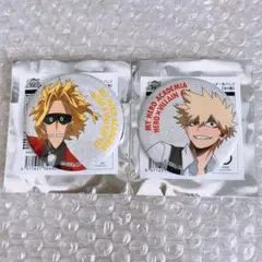 オールマイト　爆豪勝己　グリッター缶バッジ　ヒロヴィラフェス